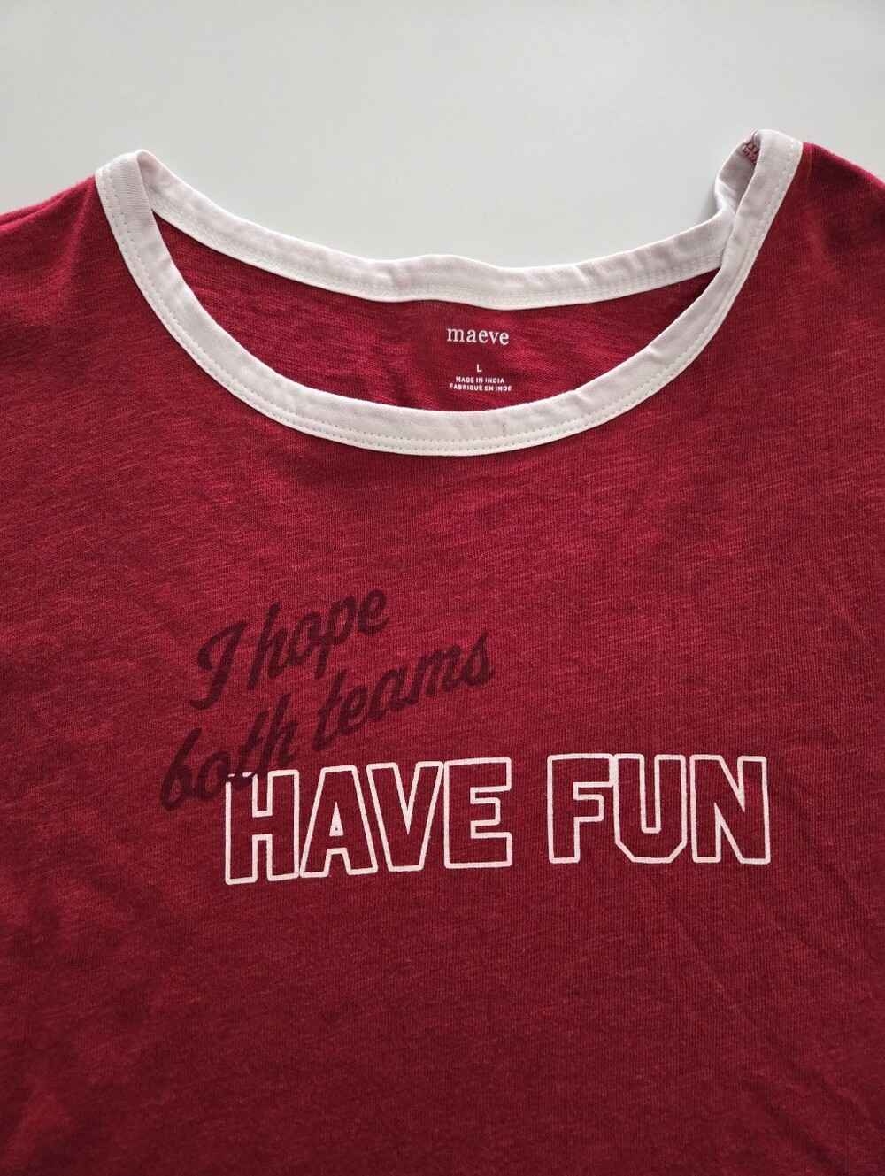 NWT Maeve Graphic Ringer Tee - Picture 4 of 6